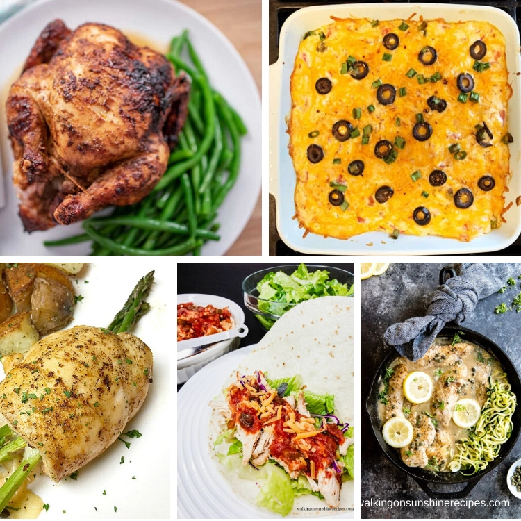 Chicken recipes that are keto-friendly. 