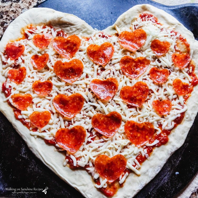 Heart-Shaped Pizzas