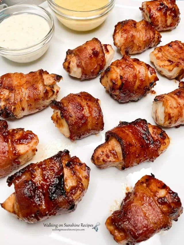 Air Fryer BBQ Chicken Wrapped in Bacon