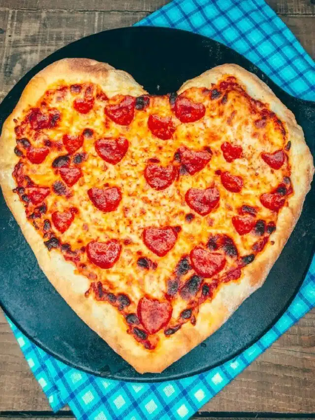 Heart Shaped Pizza