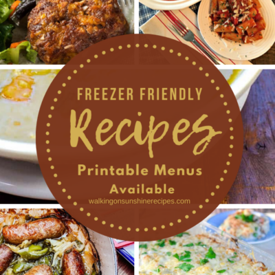 5 freezer friendly family recipes.