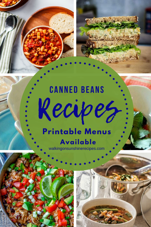 Easy recipes made using canned beans from the pantry for dinner.