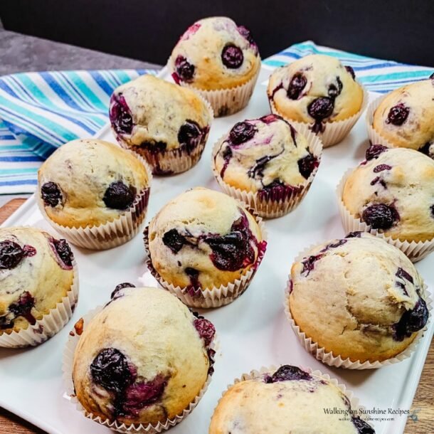 Homemade Blueberry Muffins | Walking on Sunshine Recipes