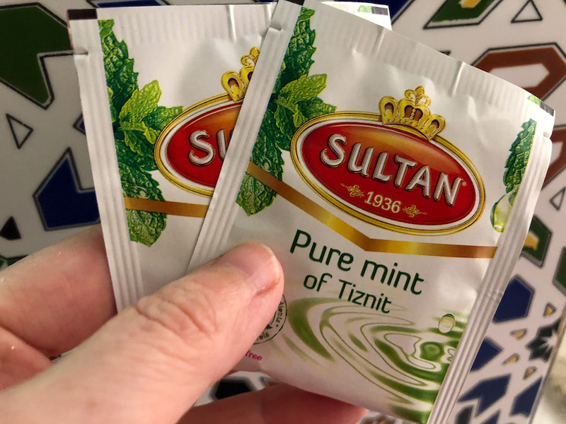 Mint tea bags