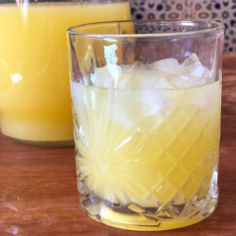 Blender Orange and Mint Lemonade