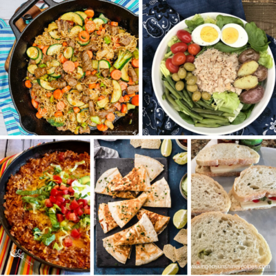 Weekly Meal Plan - Easy No Cook Meals - Walking On Sunshine Recipes