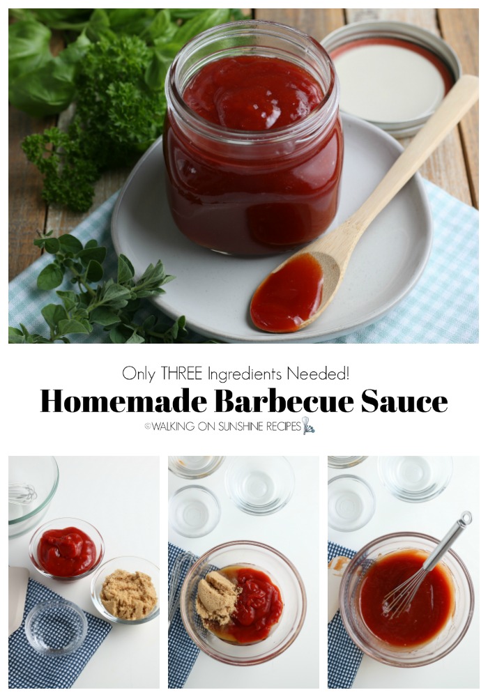 Homemade Barbecue Sauce with process photos