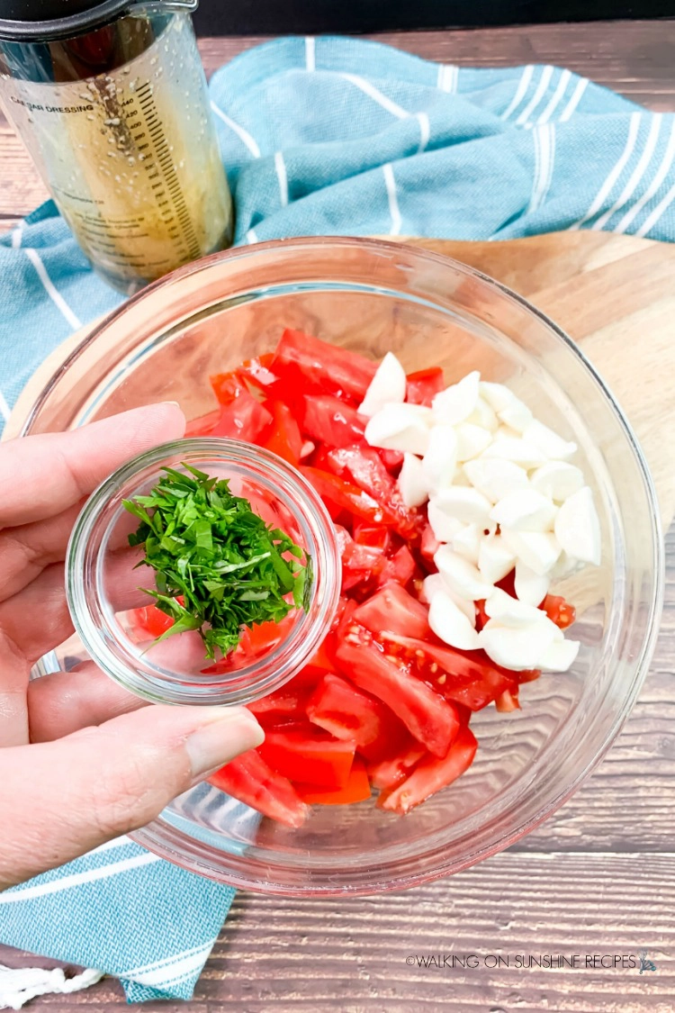 Add Fresh Parsley to tomato salad