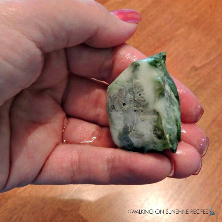 Basil Ice Cubes in Olive Oil Walking on Sunshine Recipes