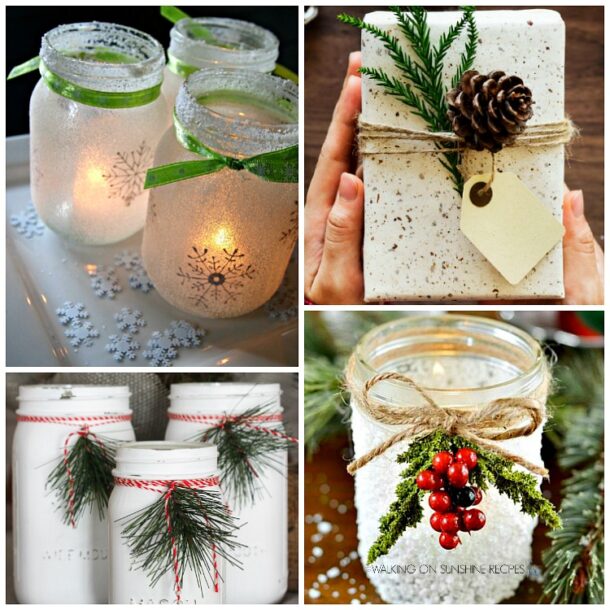 Christmas in July Crafts with Mason Jars | Walking on Sunshine Recipes