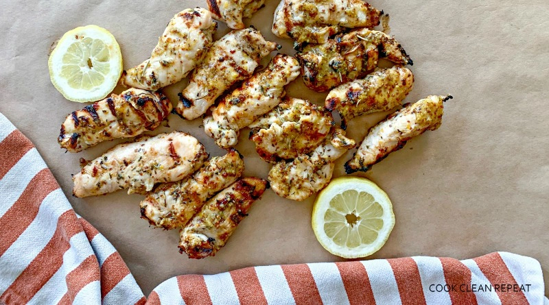 grilled chicken with honey and herbs