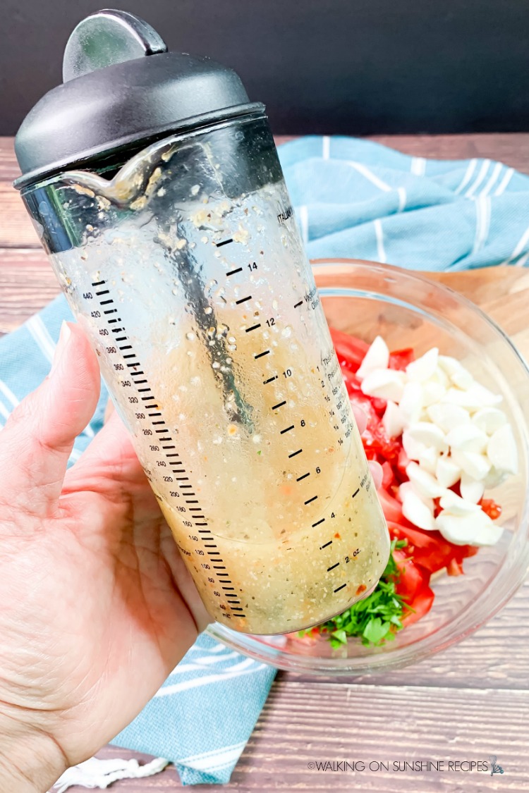 Homemade Italian Salad Dressing for Fresh Tomato Salad