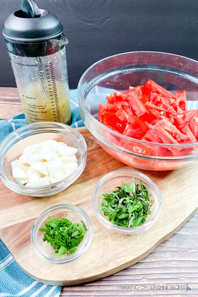 Ingredients for Fresh Tomato Salad