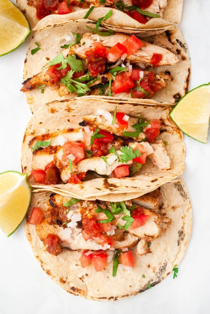 grilled chicken tacos