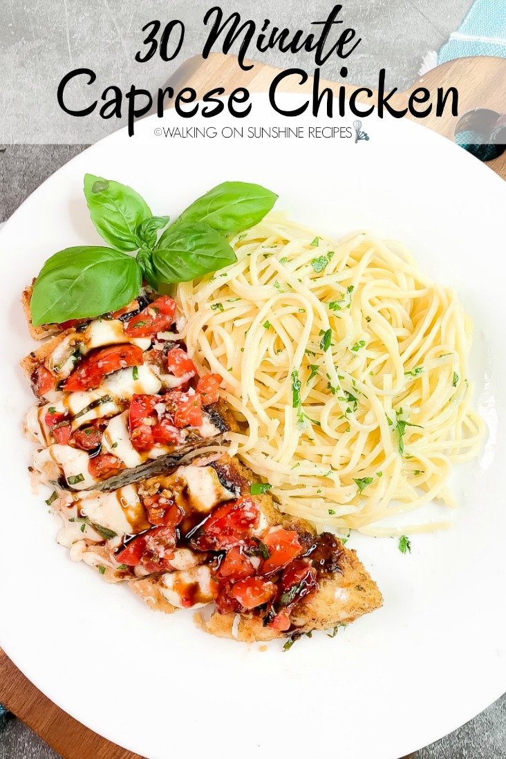 An alternative to stuffed caprese chicken is this easy 30 minute recipe.