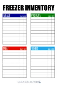 Freezer Meal Planning Tips - Walking On Sunshine Recipes
