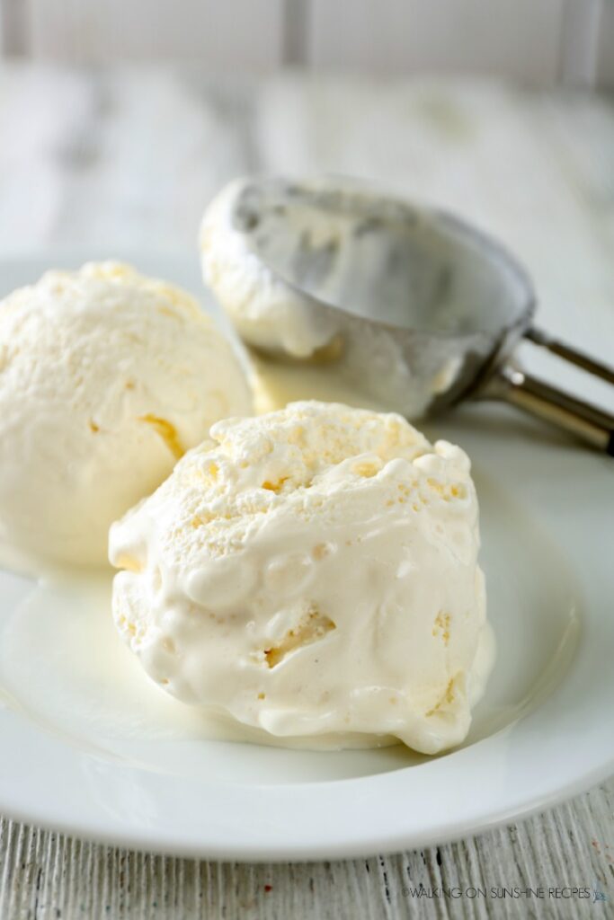 homemade vanilla ice cream