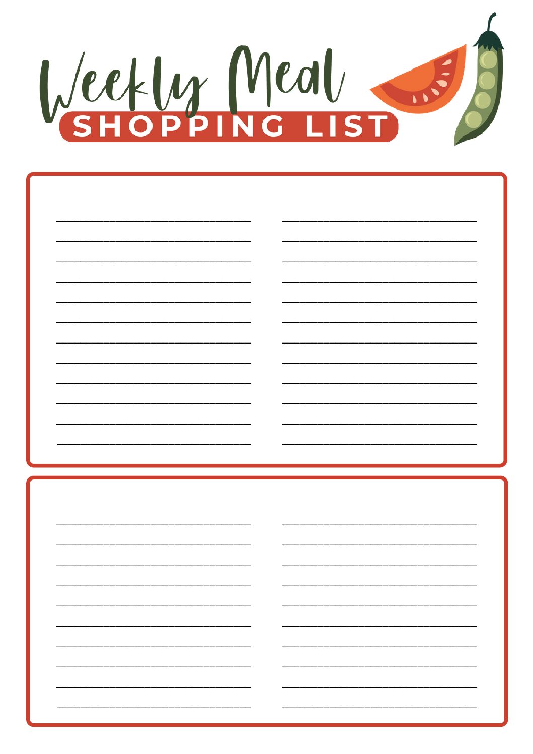 Shopping List