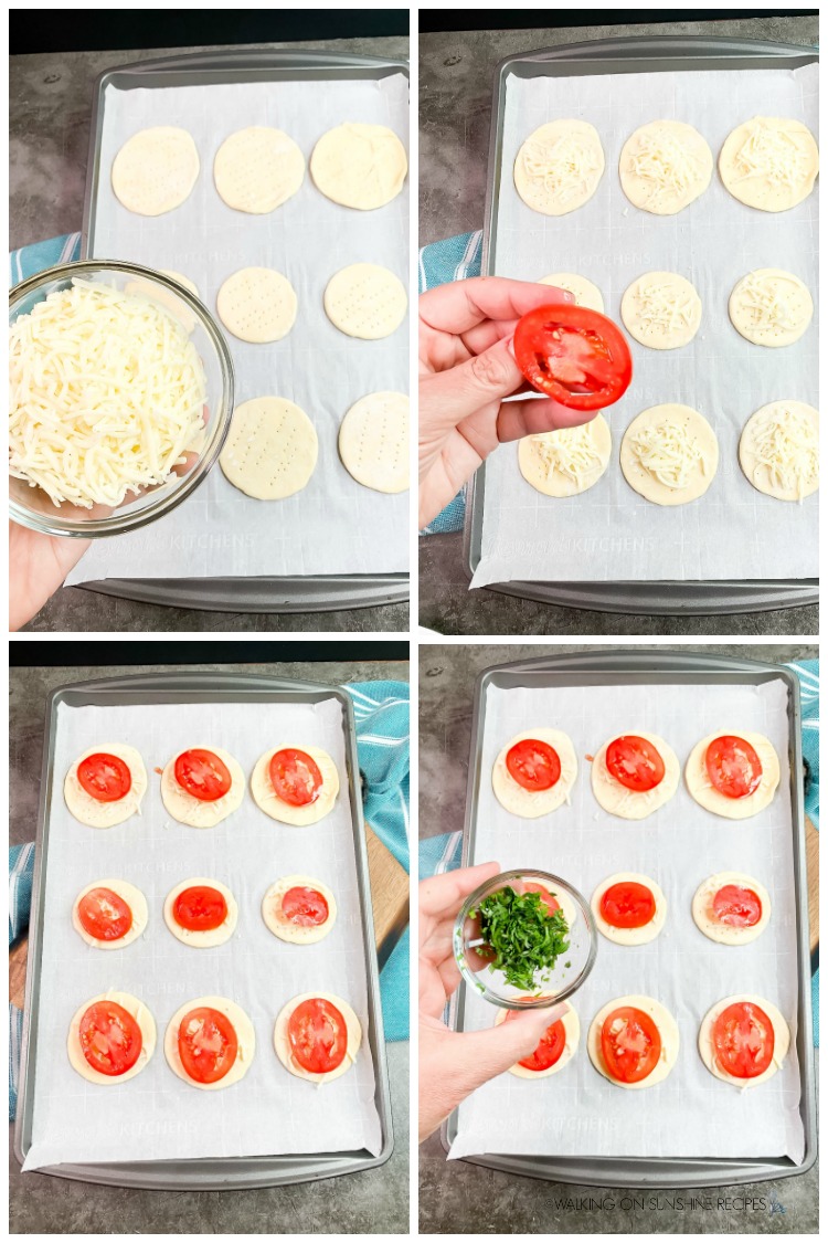 tomato tart with puff pastry.