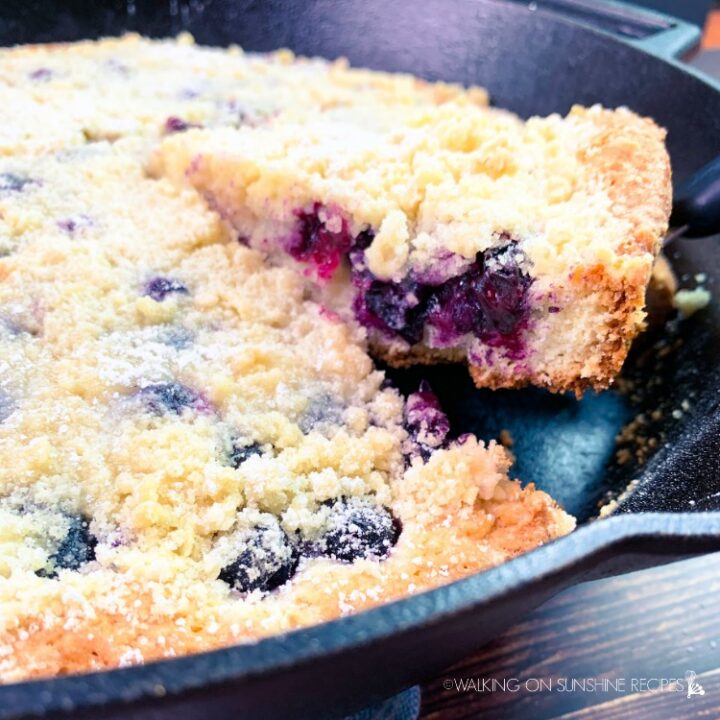 Blueberry Skillet Coffee Cake