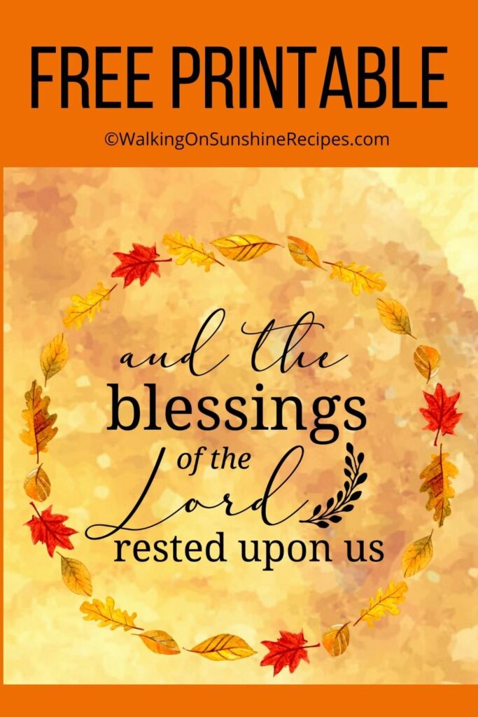 Psalms blessings and promises printable