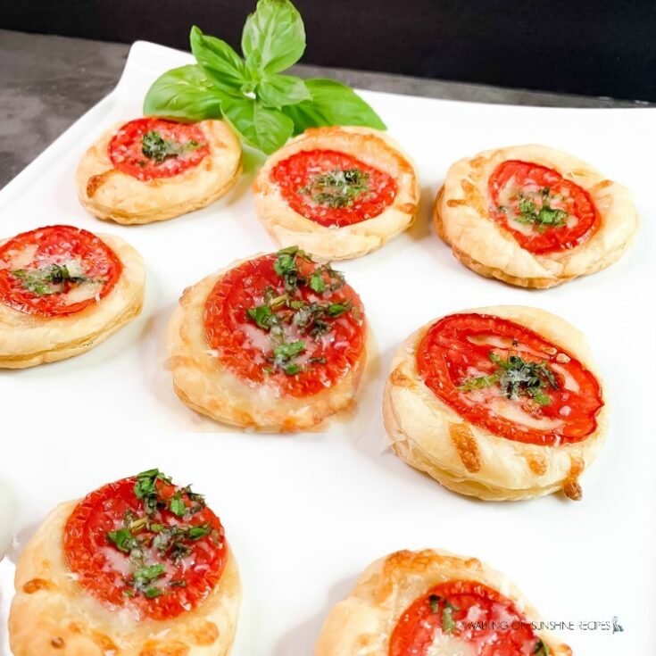 Tomato Tarts Puff Pastry Appetizer