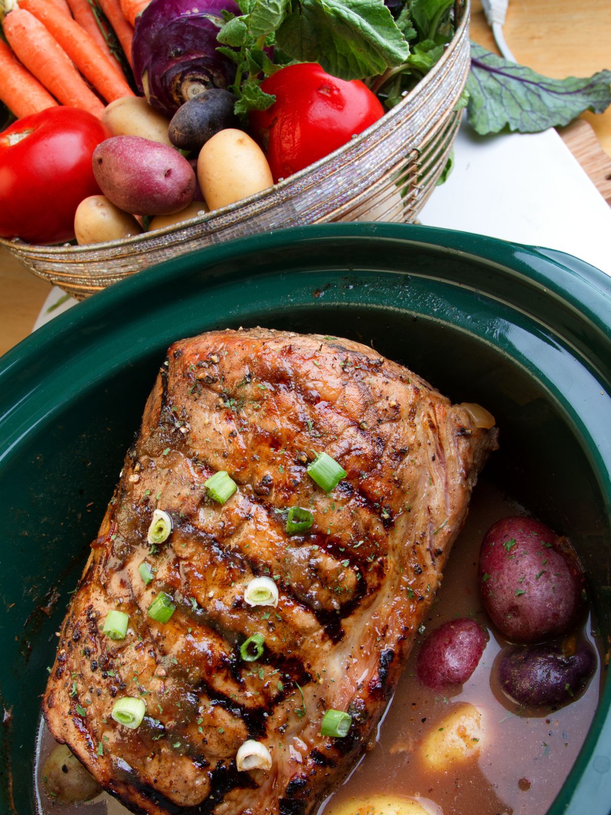 1200X1600pot roast crock pot with veggies  process Photos