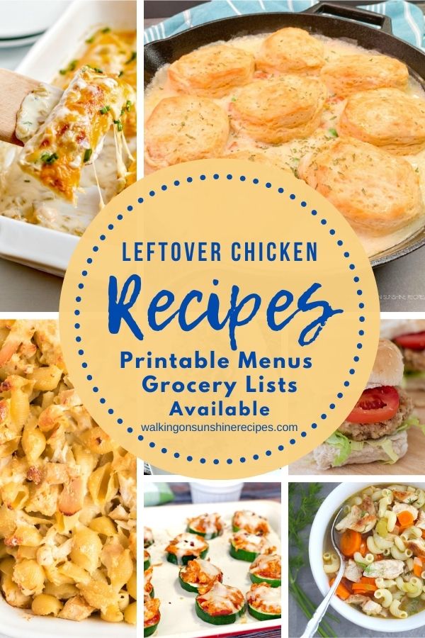 Leftover Chicken Recipes | Walking on Sunshine Recipes