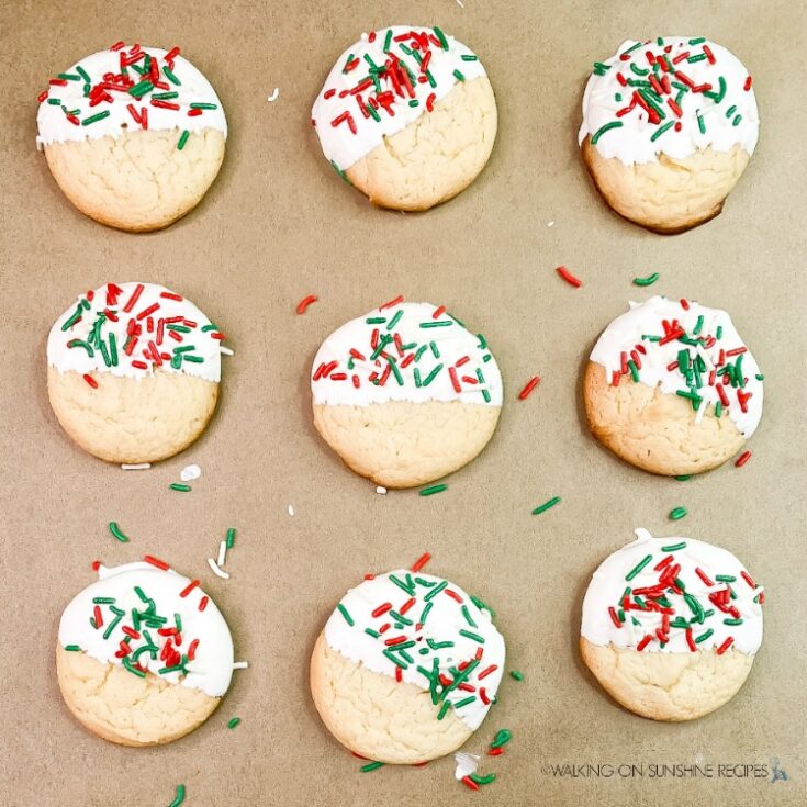 White Cake Mix Christmas Cookies