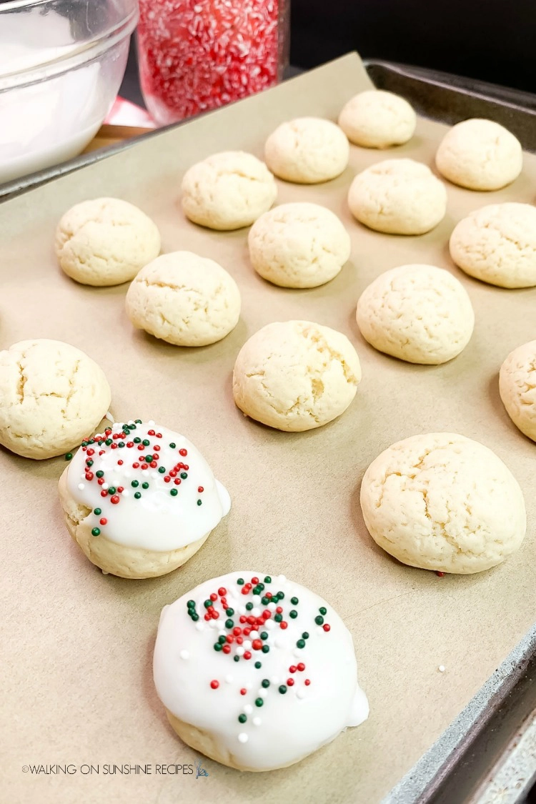 Add sprinkles to Best Italian Christmas Cookies