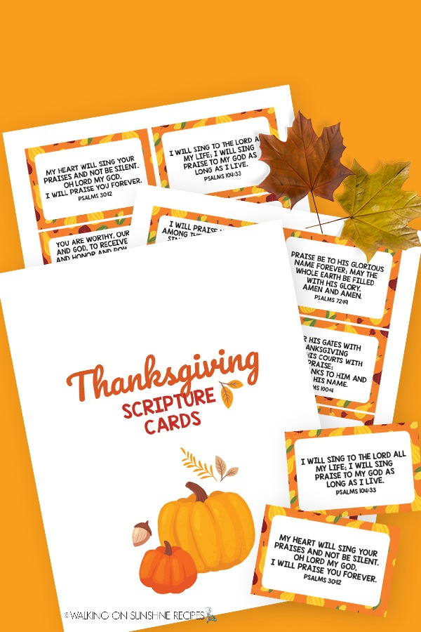 Thanksgiving Place Cards - Walking On Sunshine Recipes