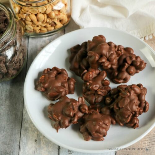 Diabetic Chocolate Peanut Clusters - Walking on Sunshine