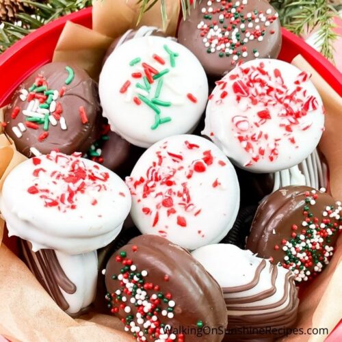 Oreo Christmas Cookies - Walking On Sunshine Recipes