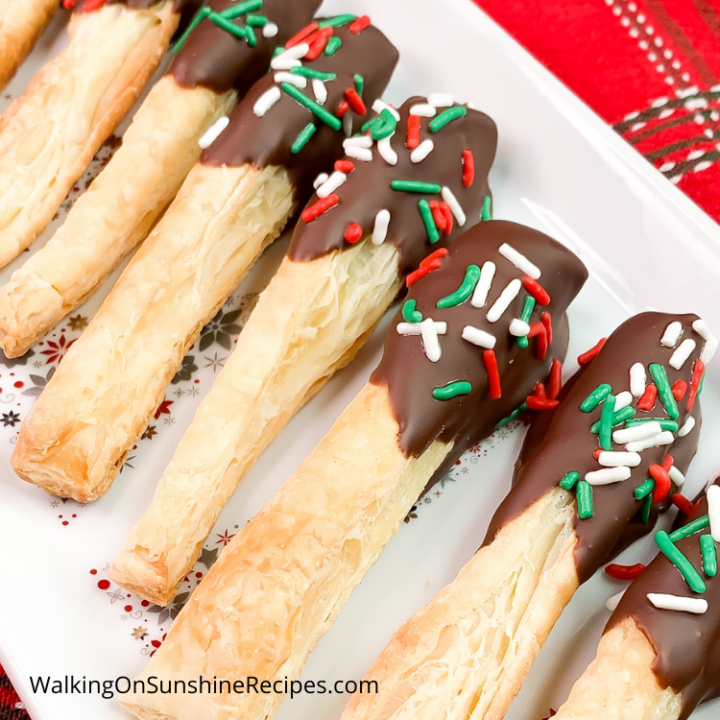 Puff Pastry Christmas Cookies - Walking On Sunshine Recipes