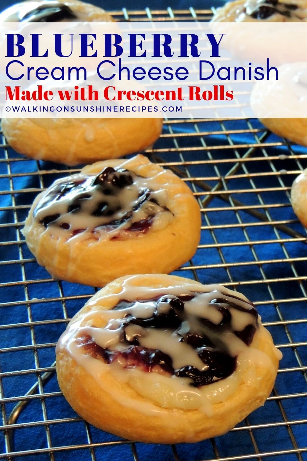 Blueberry Cream Cheese Danish | Walking on Sunshine Recipes