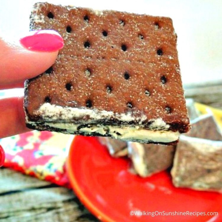 Chocolate graham cracker cool whip dessert.