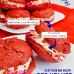 Red Velvet Sandwich Cookies with Cream Cheese Frosting