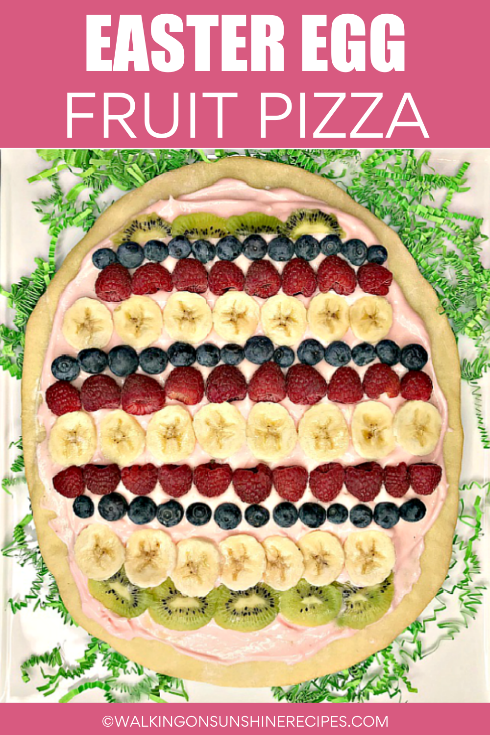 Easter Egg pizza made with Wewalka classic pizza dough.