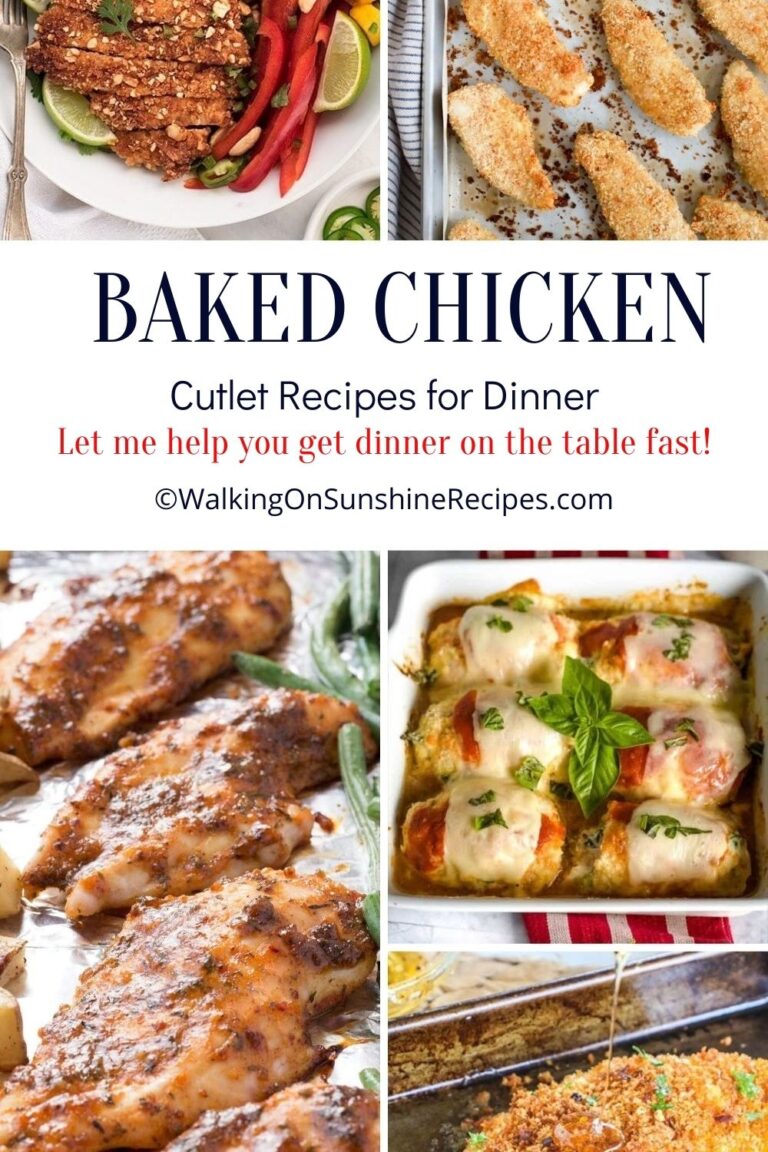 Baked Chicken Cutlet Recipes Walking On Sunshine Recipes 4214