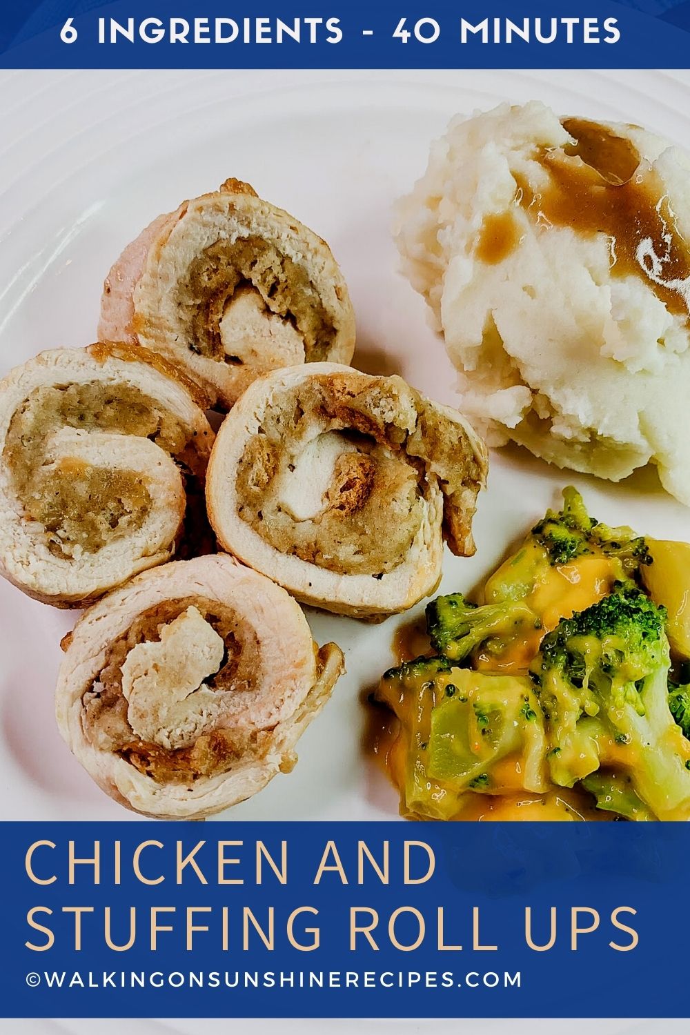 chicken and stuffing roll ups