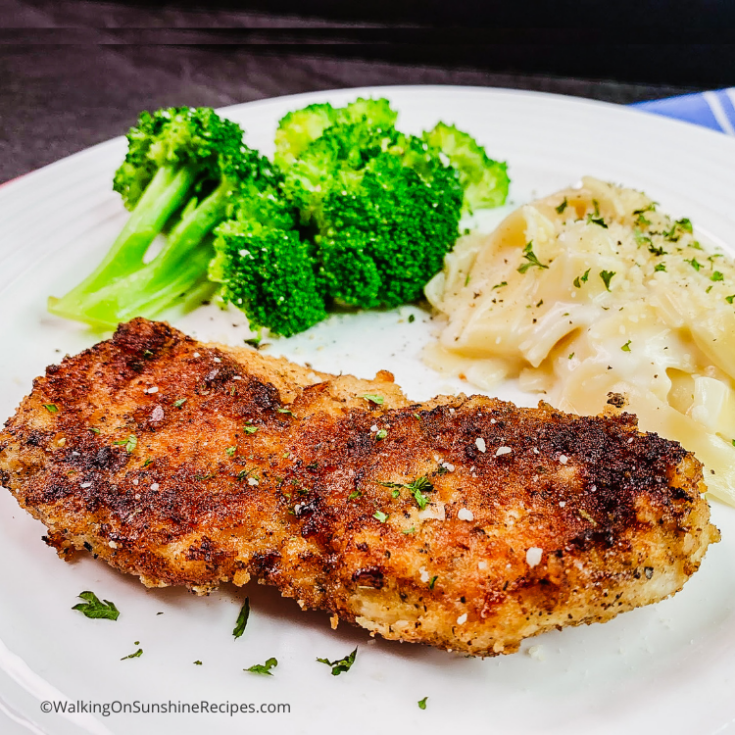 Chicken Cutlets in Cast Iron Skillet Recipe