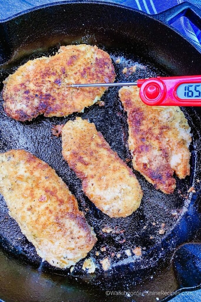 Chicken Cutlets in Cast Iron Skillet Recipe Walking on Sunshine