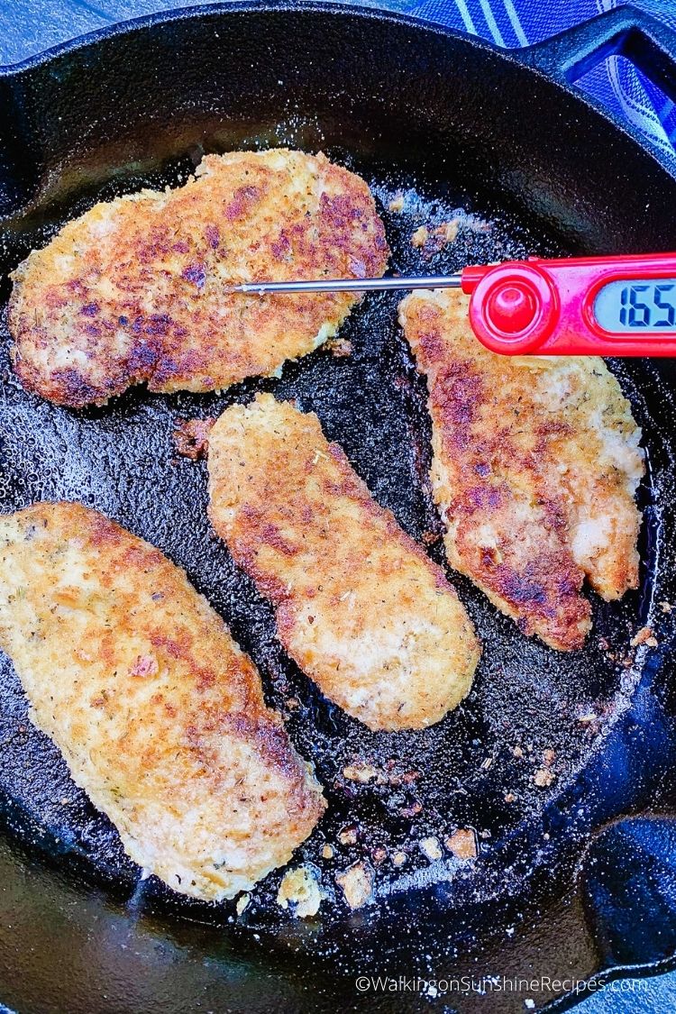 use a digital meat thermometer to cook chicken to 165 internal degrees. 