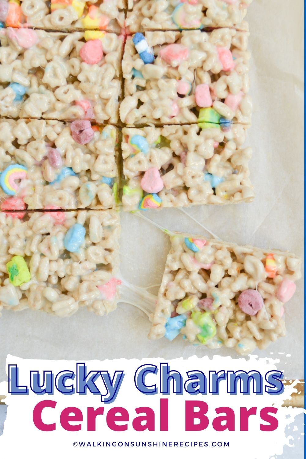 Double marshmallow cereal bar treats.