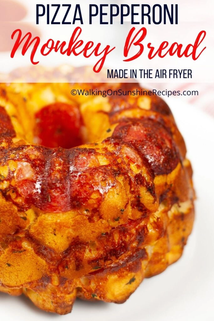 Pizza monkey bread with cheese. 