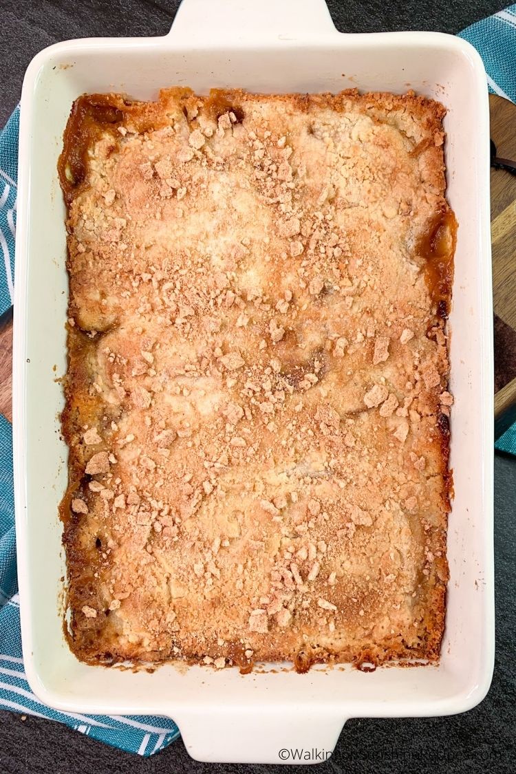 Cinnamon Toast Crunch Peach Dump Cake Walking on Sunshine