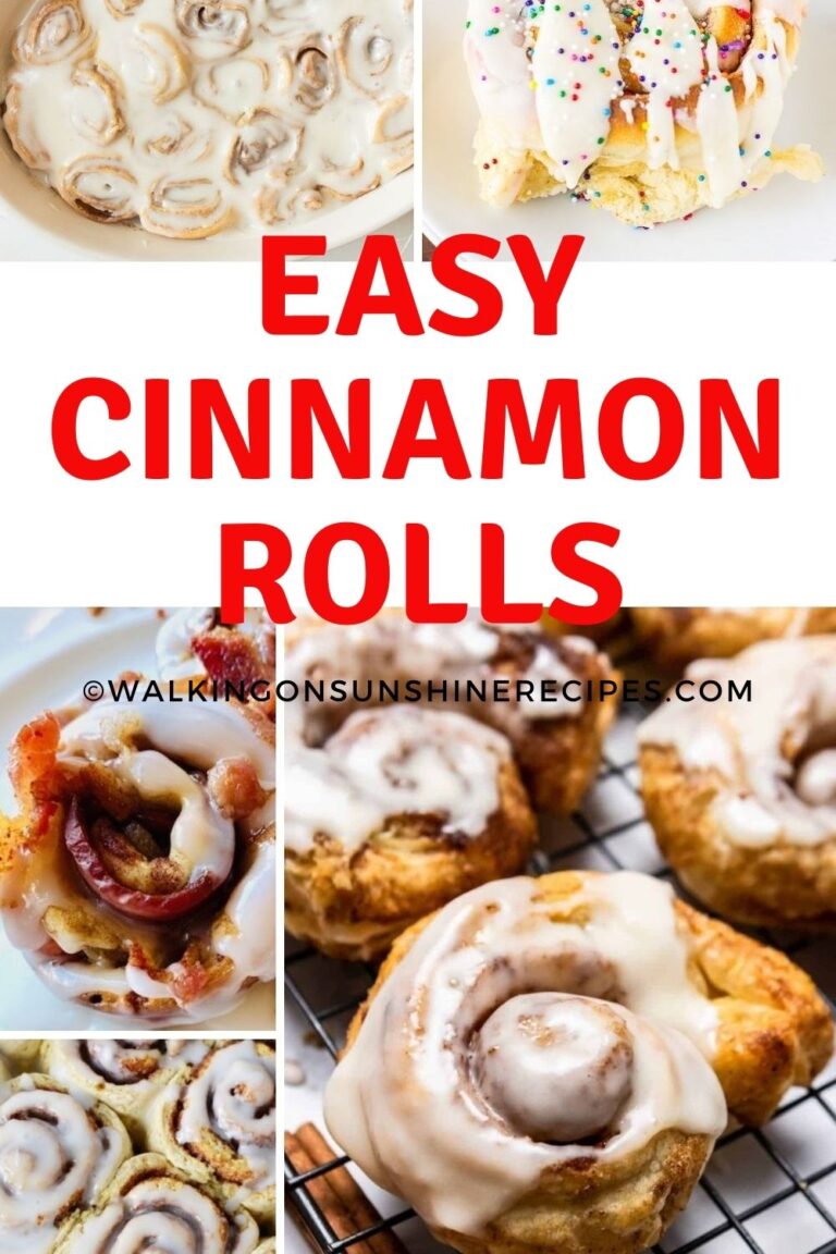 Easy Cinnamon Rolls for Breakfast - Walking On Sunshine Recipes