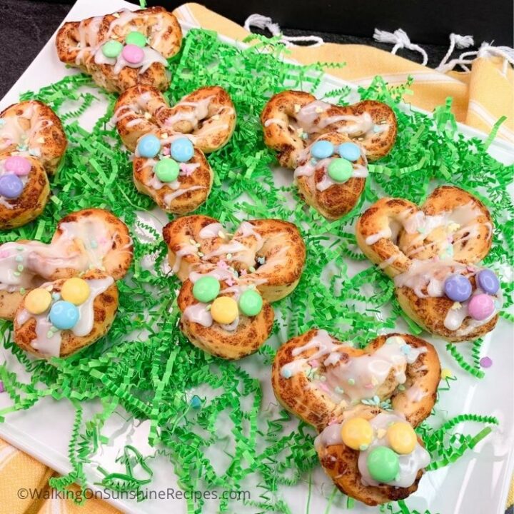 Bunny Shaped Cinnamon Rolls Recipe