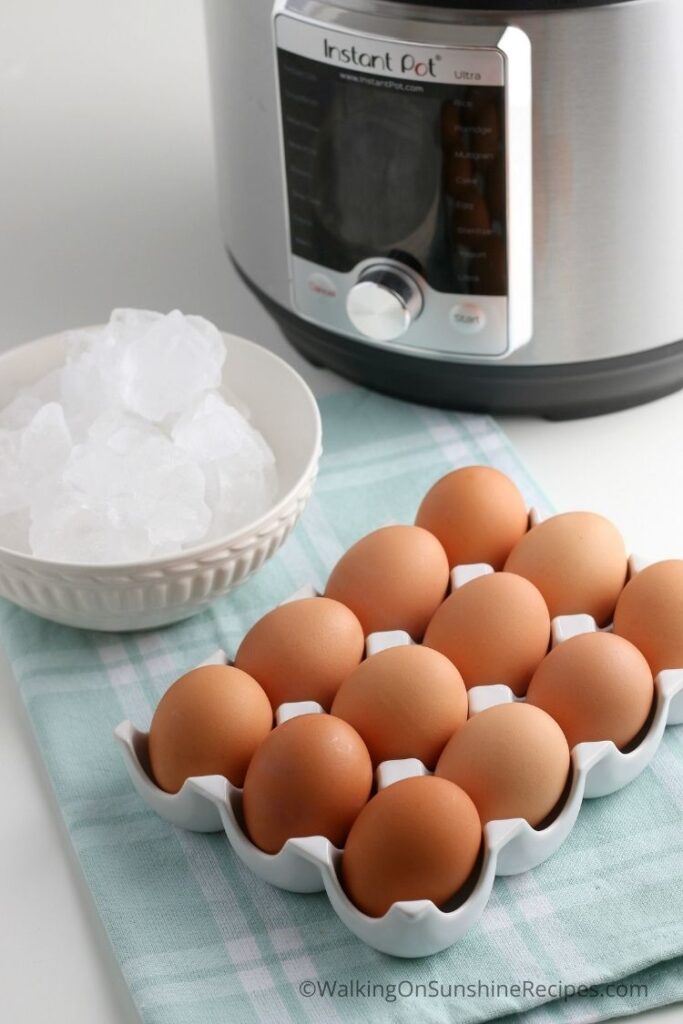 eggs, salt and an instant pot. 