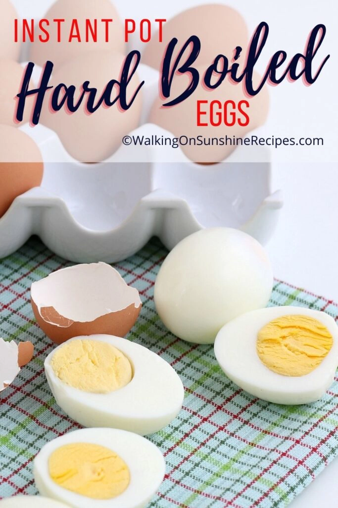 peeled hard boiled eggs made in the instant pot. 